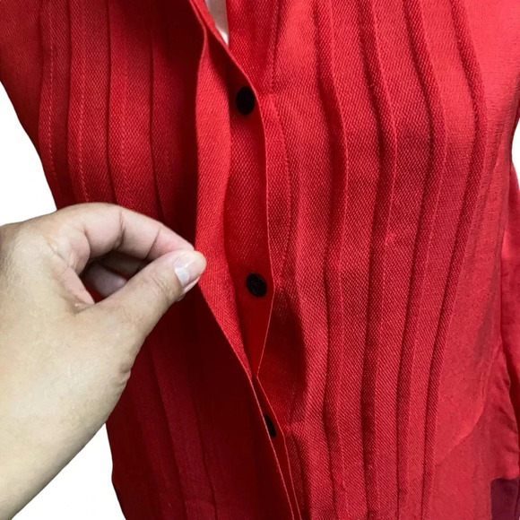 Rag & Bone Silk Two Toned Red Dress Tunic Size 4 - Picture 8 of 16